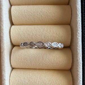 Elegant Sterling Silver Women's Stacking Ring